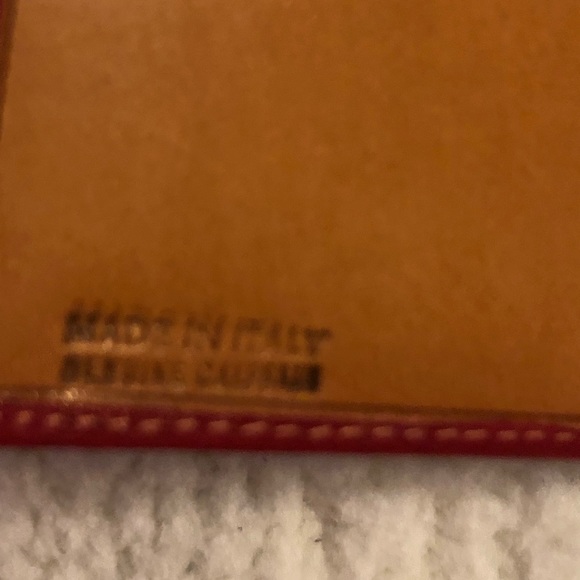 Vintage Italian Leather 3 Piece Set Red Leather - Picture 14 of 16